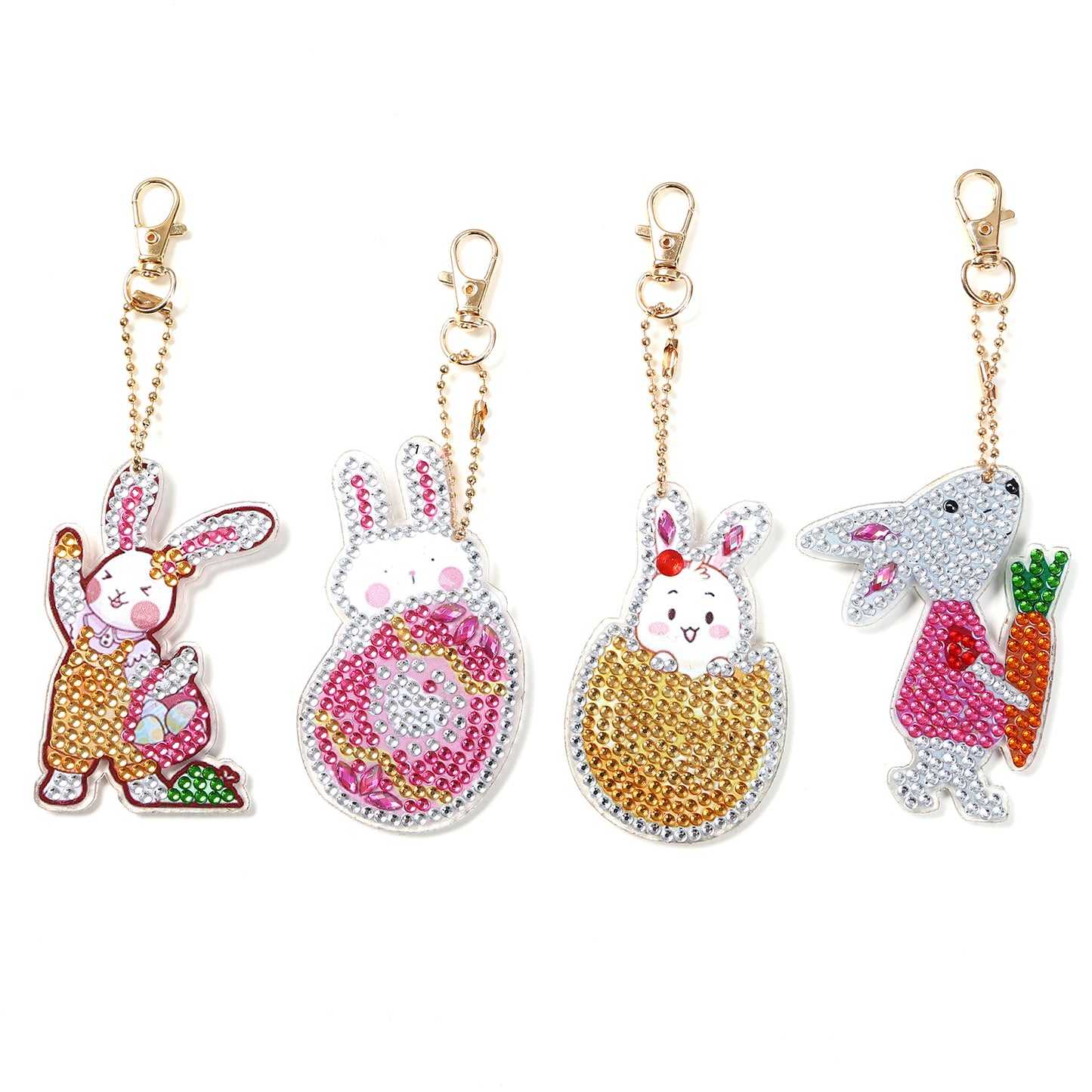 4pcs DIY Keychain | Rabbit