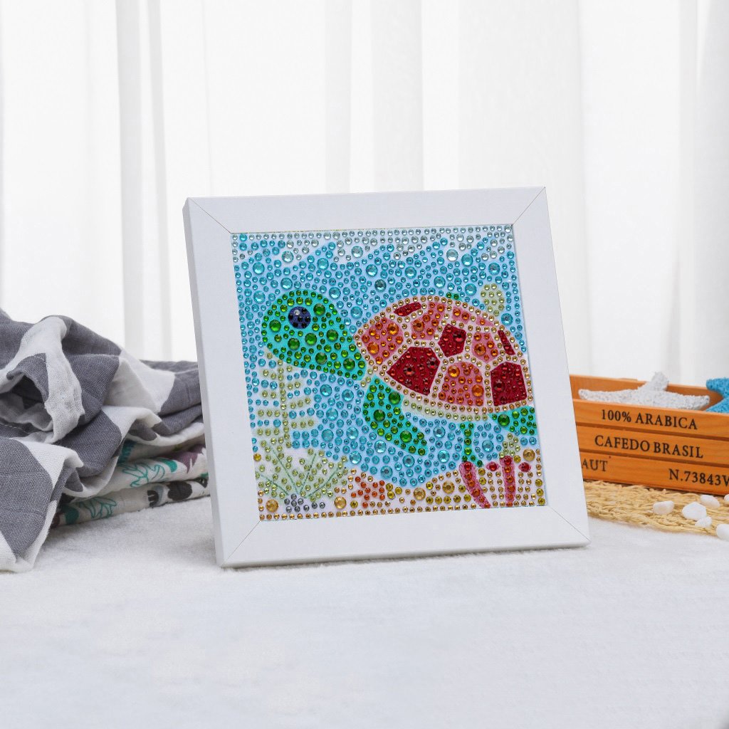 Kinderserie-| Schildkröte | Crystal Strass Diamond Painting Kits