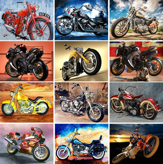 Motorcycle | Full Round/square Diamond Painting Kits