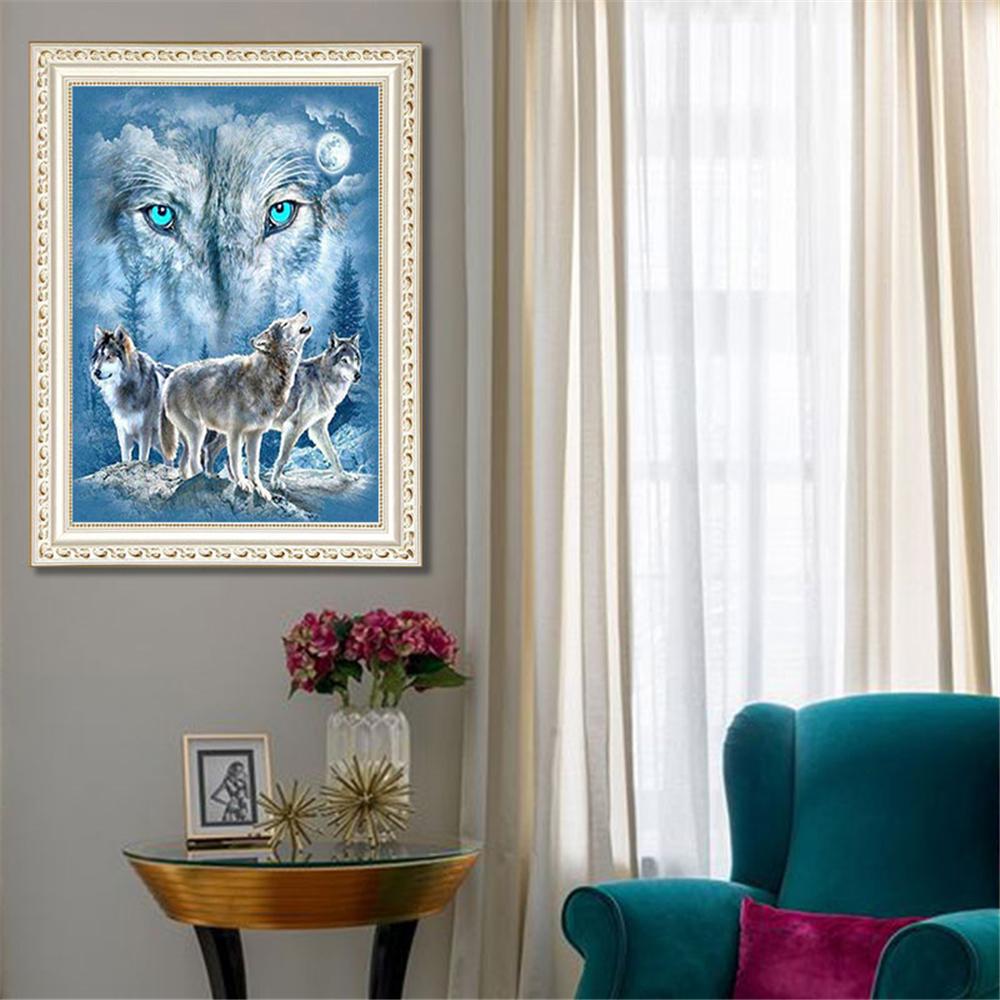 Grauer Wolf | Full Square Diamond Painting Kits 