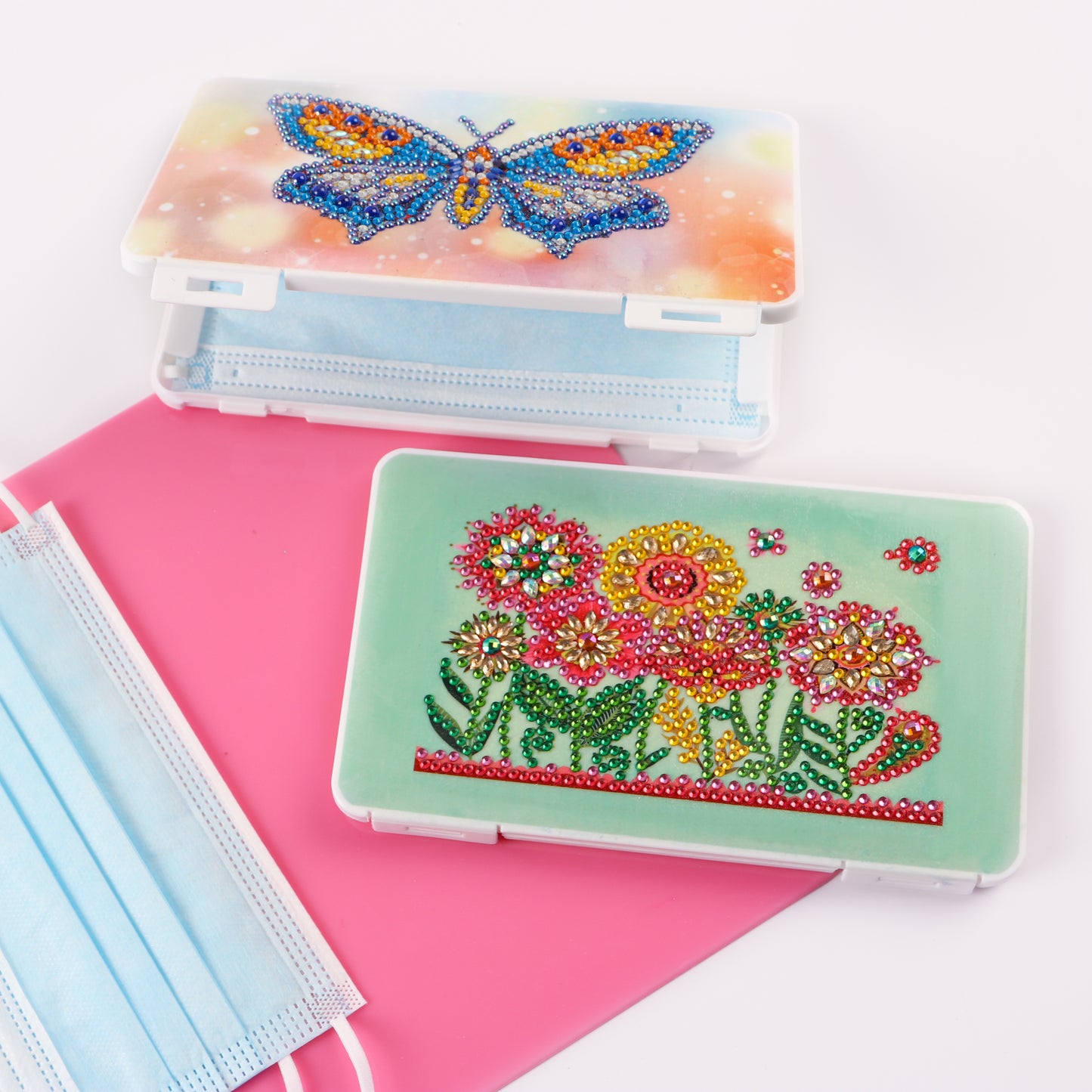 DIY Diamond Painting Mask Storage Organizer Box | Butterfly