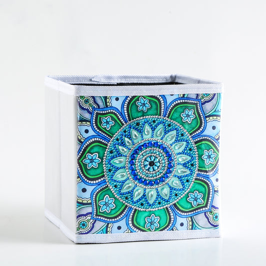 DIY Special Shaped Diamond Painting Abstract Art Mandala Flower Cloth Home Storage Box