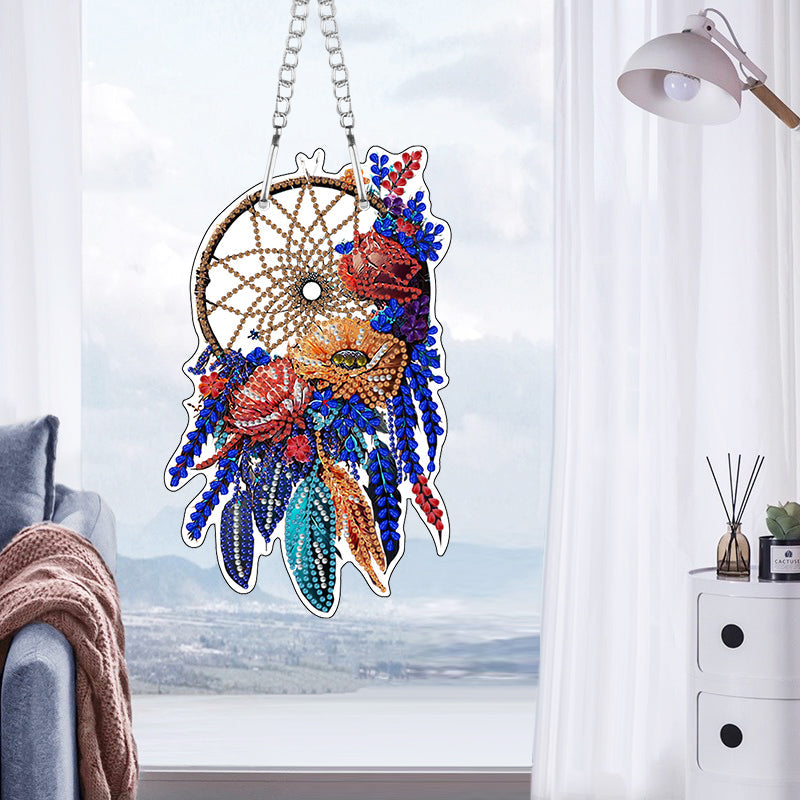 DIY crystal diamond wall mount kit for doors and windows tags - Dream Catcher