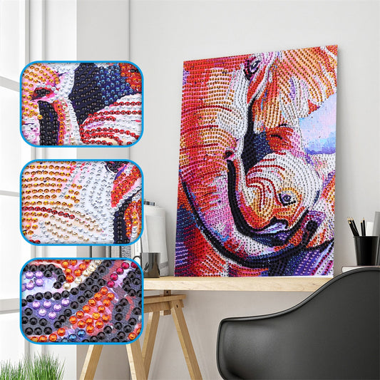 Elephant  | Crystal Rhinestone  | Full Round Diamond Painting Kits