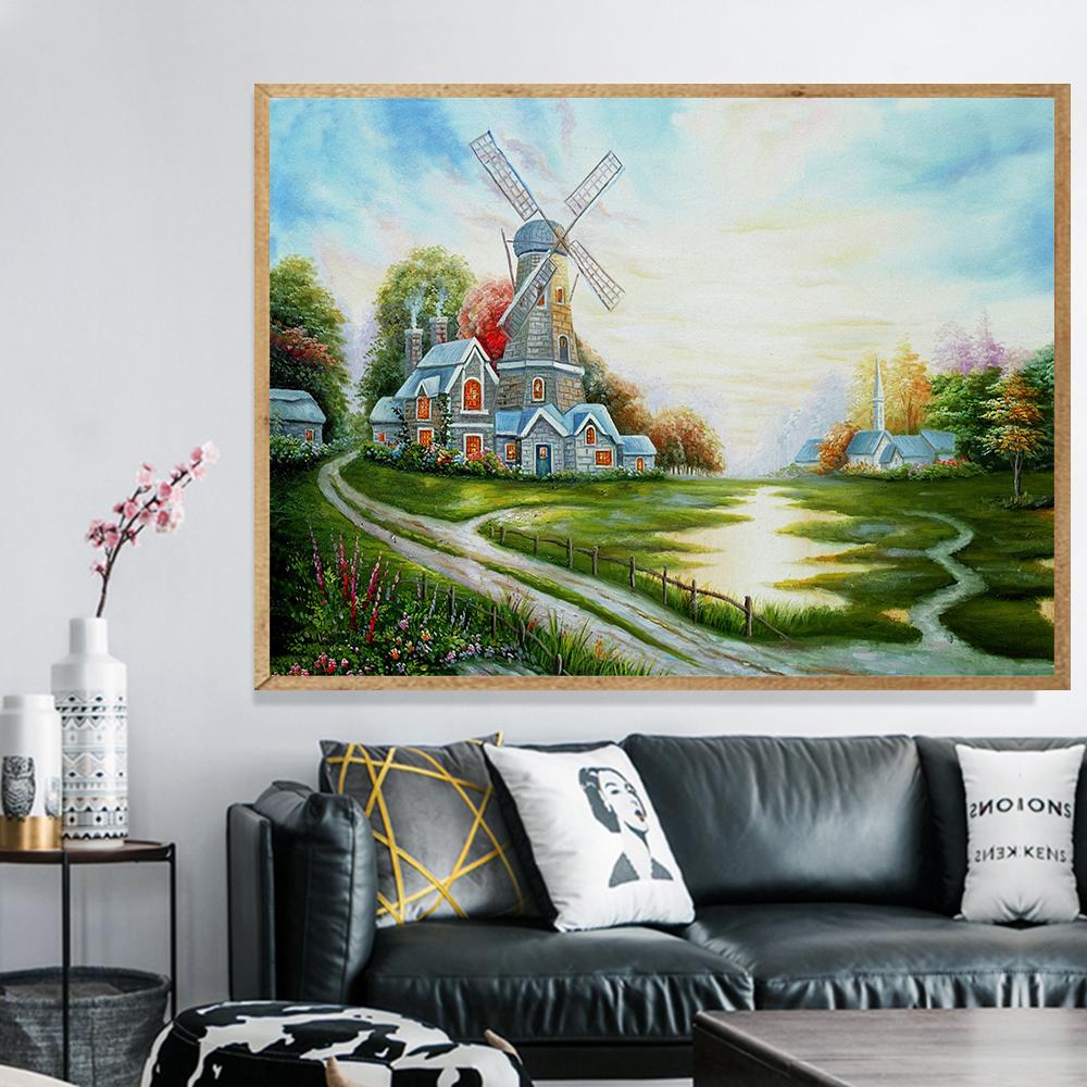 Windmill  | Full Square Diamond Painting Kits