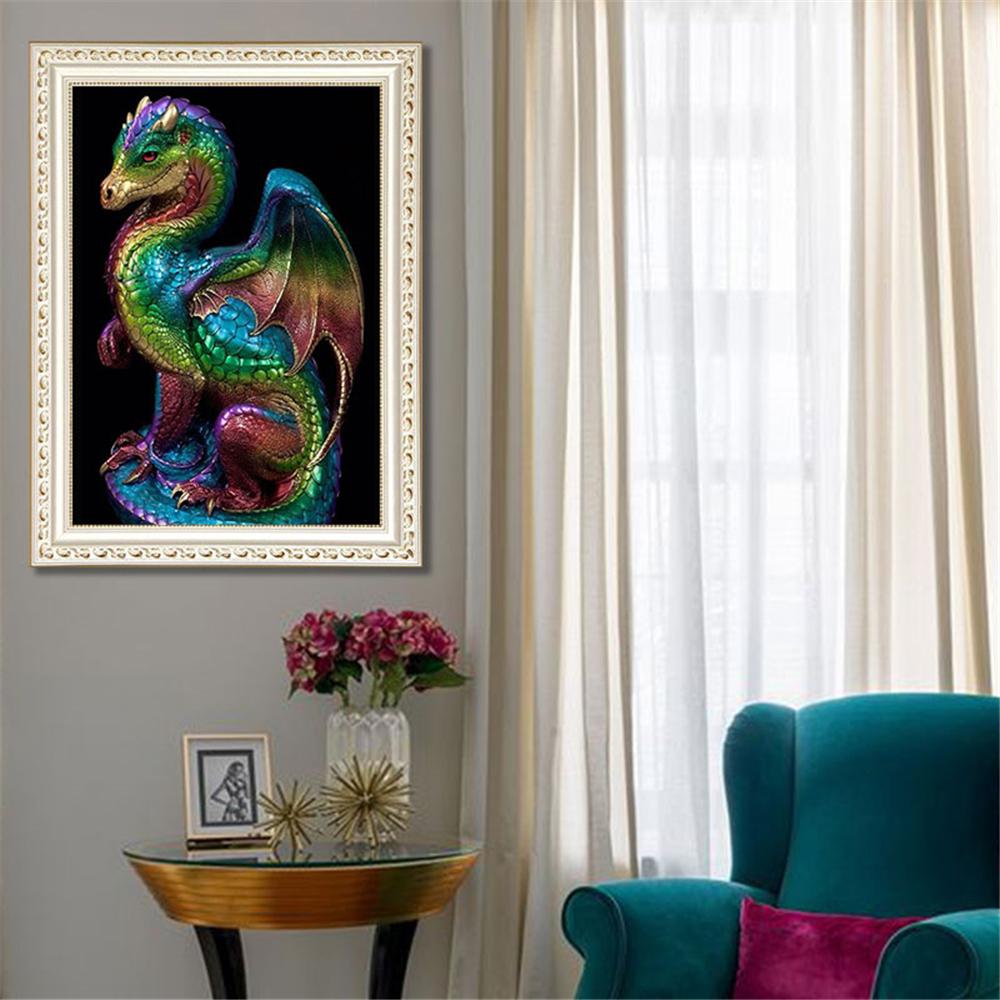 Green Dragon  | Full Square Diamond Painting Kits