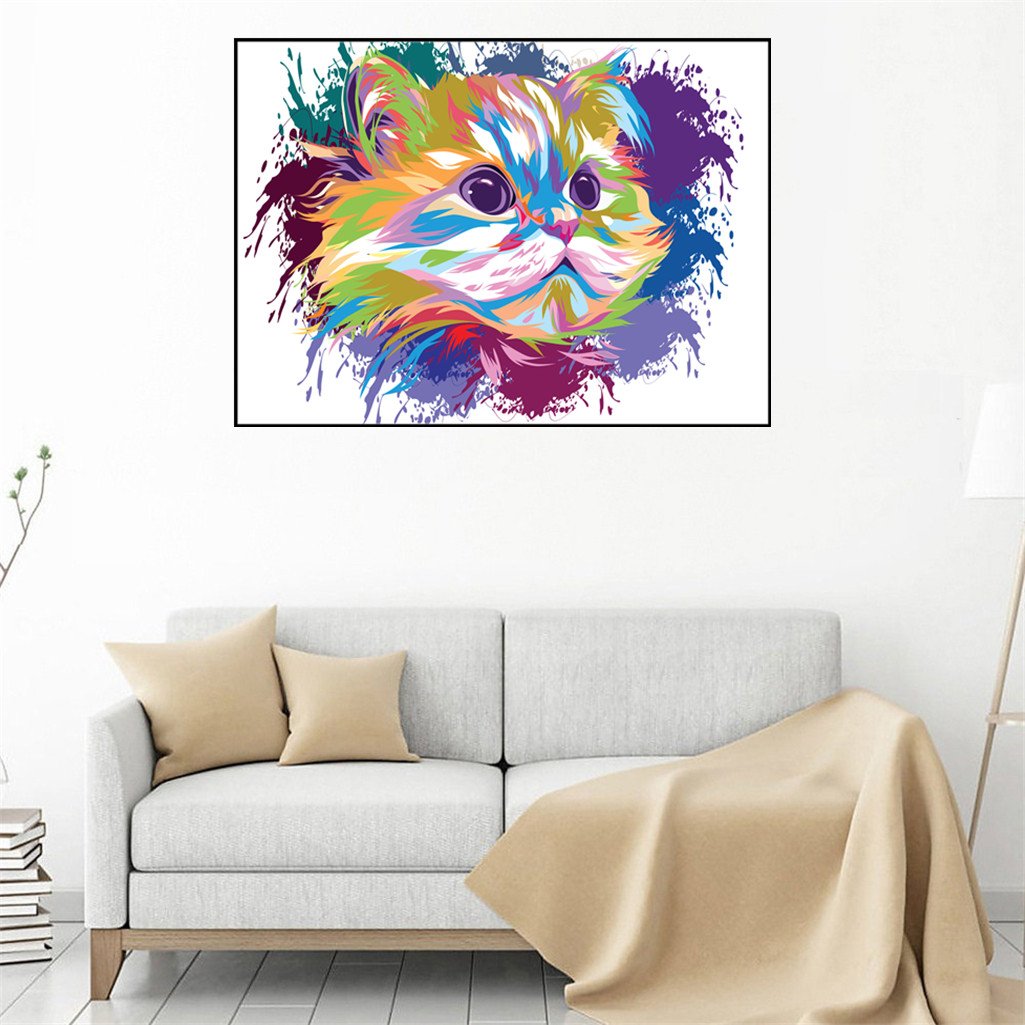 Cat | Full Round Diamond Painting Kitsswan