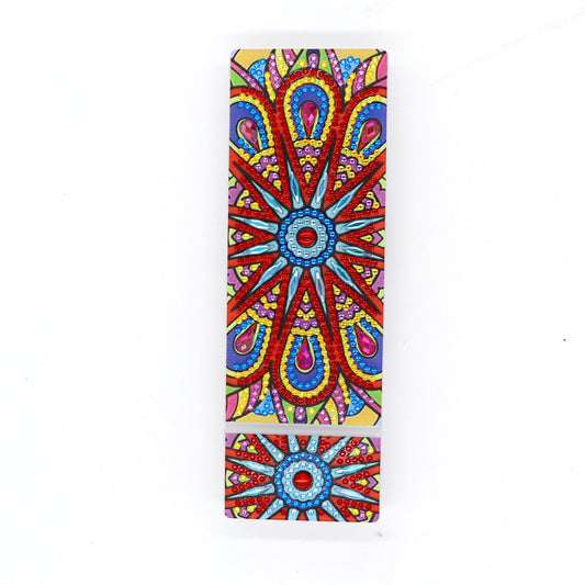 DIY Mandala Shaped Diamond Painting Pencil Box Gift