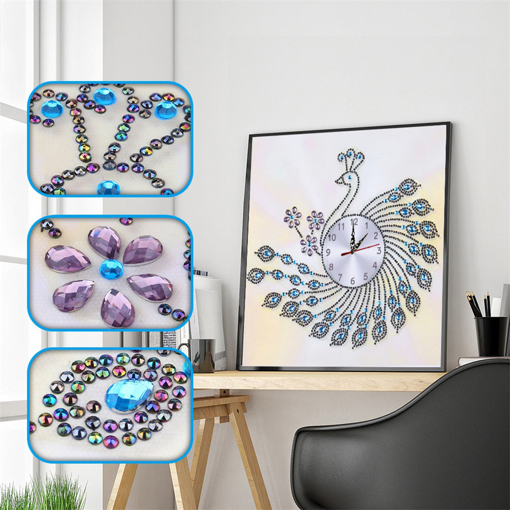 Peacock Bell  | Crystal Rhinestone  | Full Round Diamond Painting Kits
