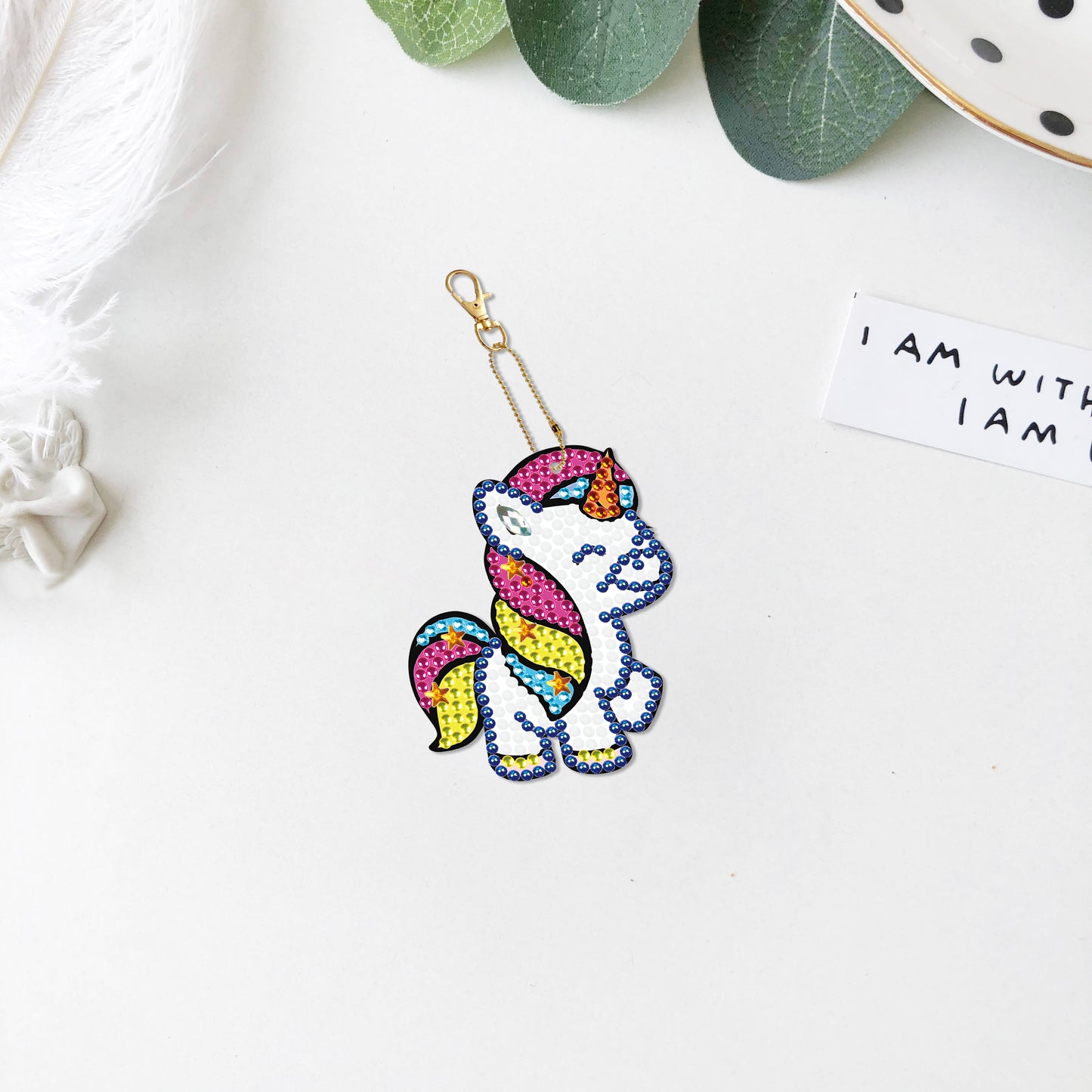 DIY keychain | Unicorn | Double-sided | Five Piece Set