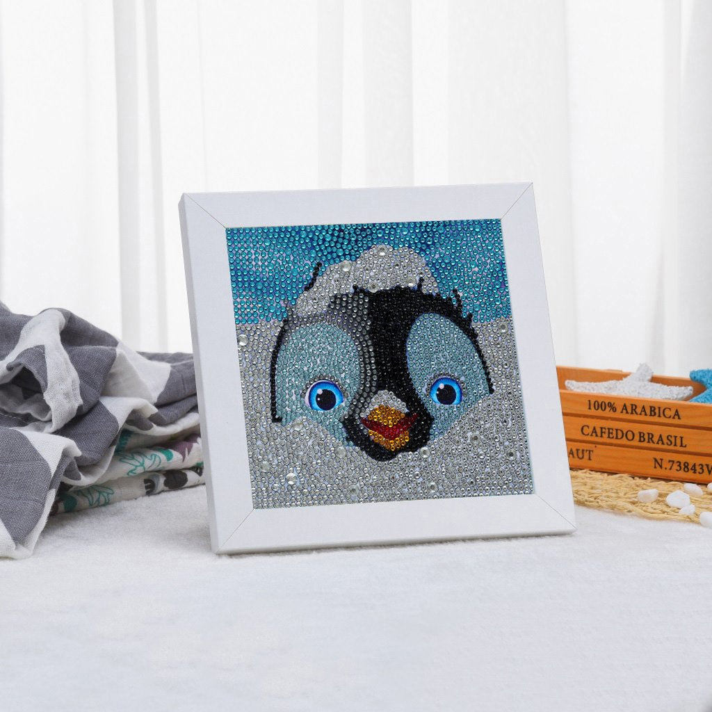 Série pour enfants-| Pingouin | Kits de peinture diamant strass cristal