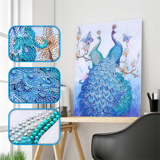 Peacock | Special Shaped Diamond Painting Kits