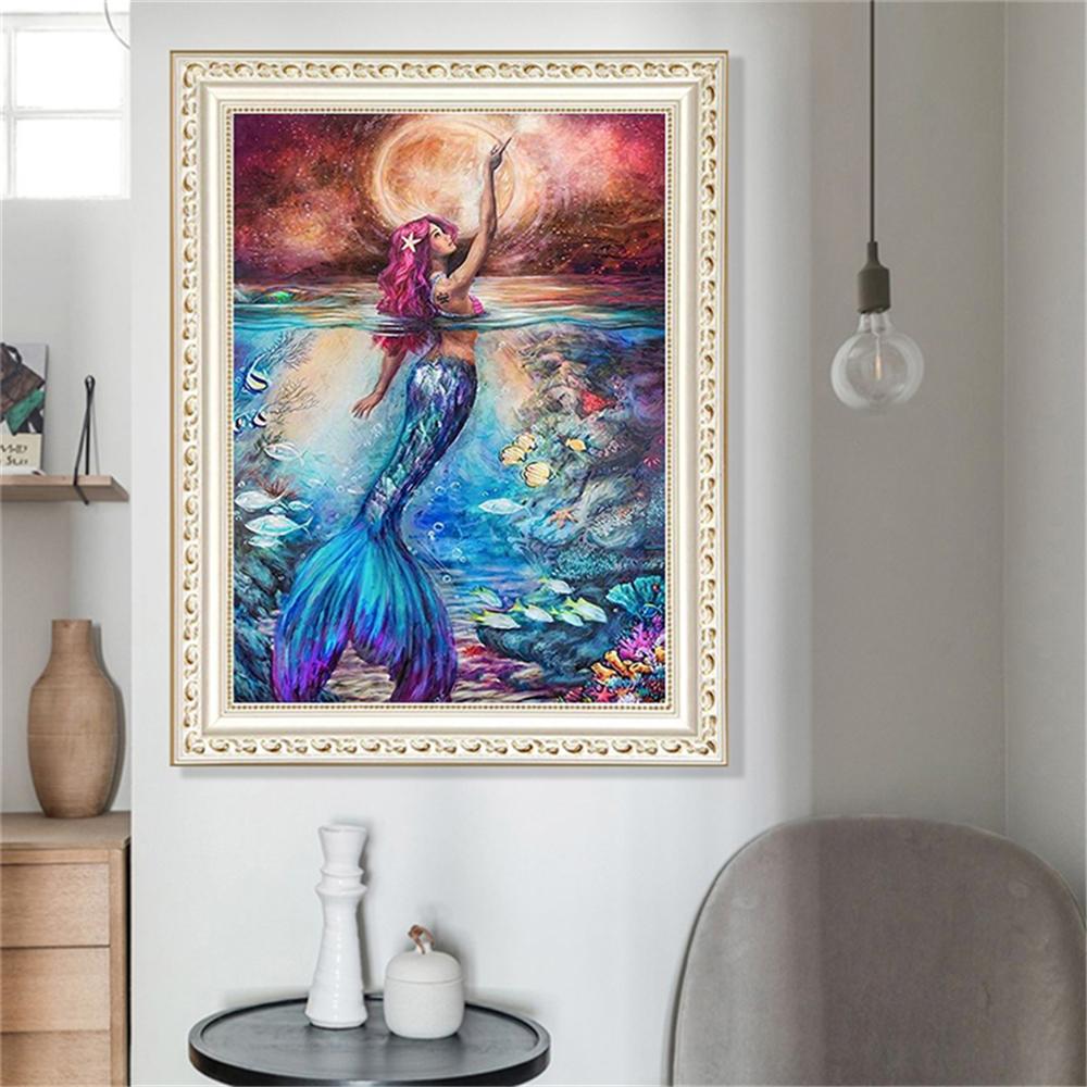 The Mermaid  | Full Round Diamond Painting Kits