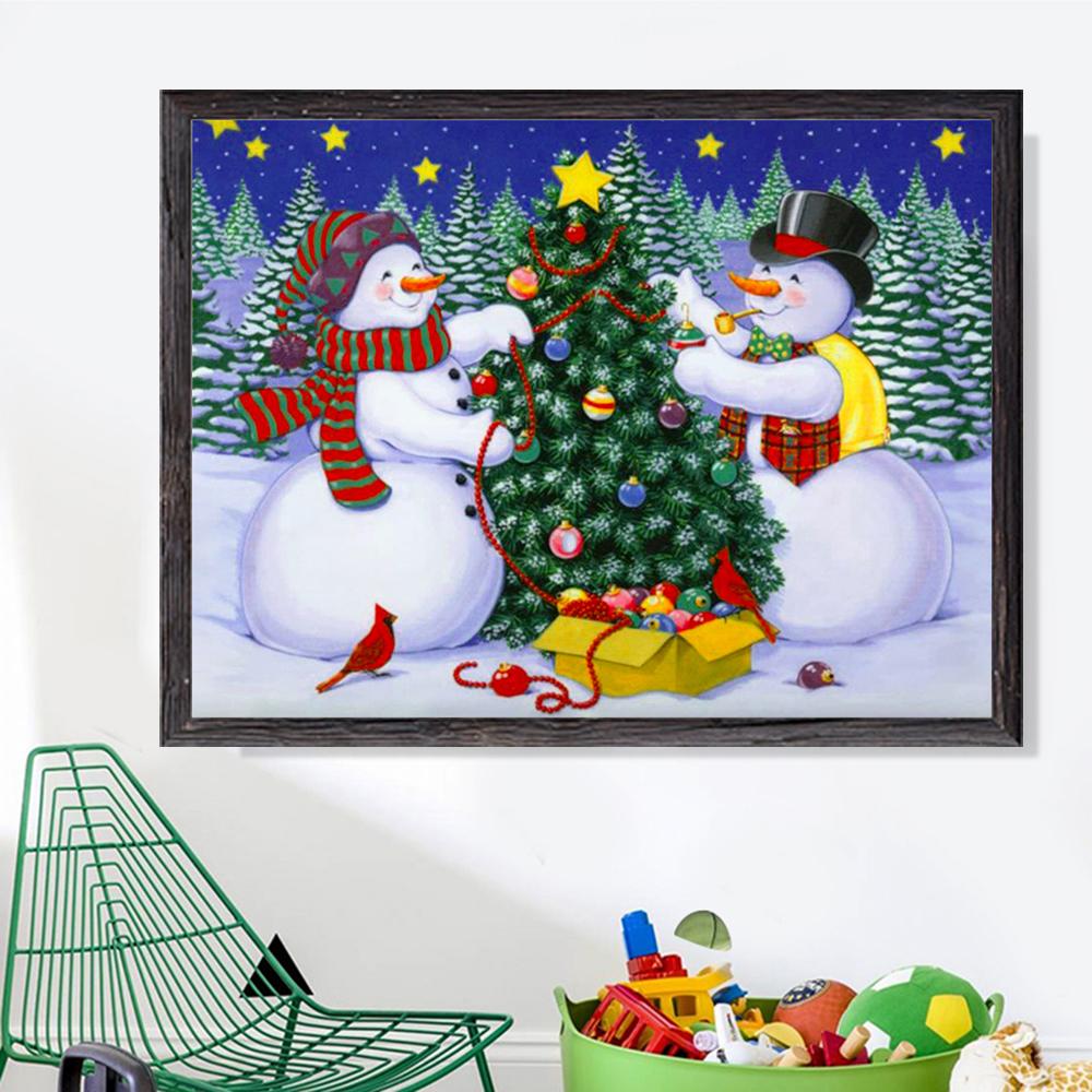 Christmas Snowman | Full Square Diamond Painting Kits