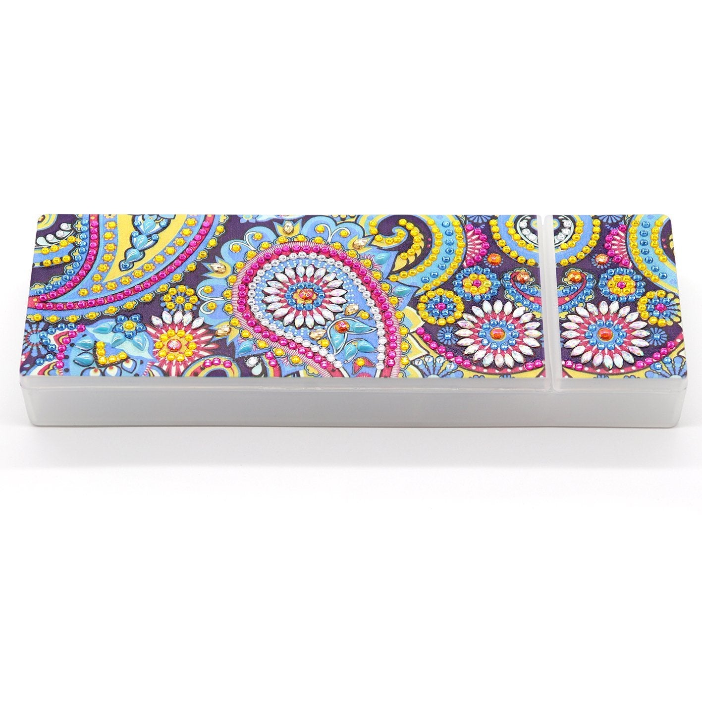 DIY Mandala Shaped Diamond Painting Pencil Box Gift