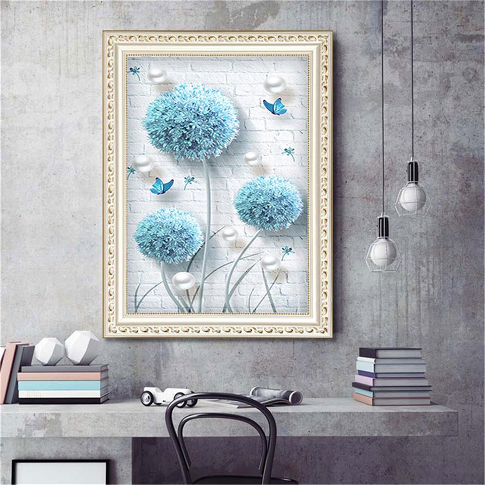 Blue Dandelion  | Full Square Diamond Painting Kits