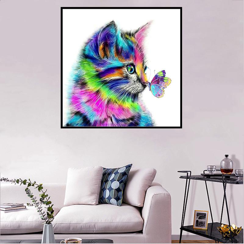 Color cat | Full Round Diamond Painting Kits