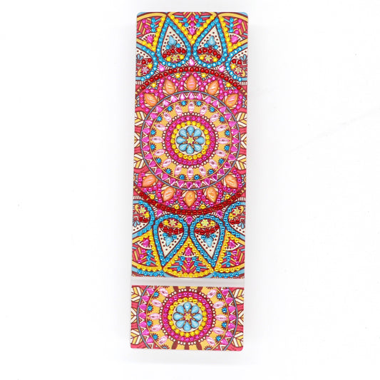 DIY Mandala Shaped Diamond Painting Pencil Box Gift