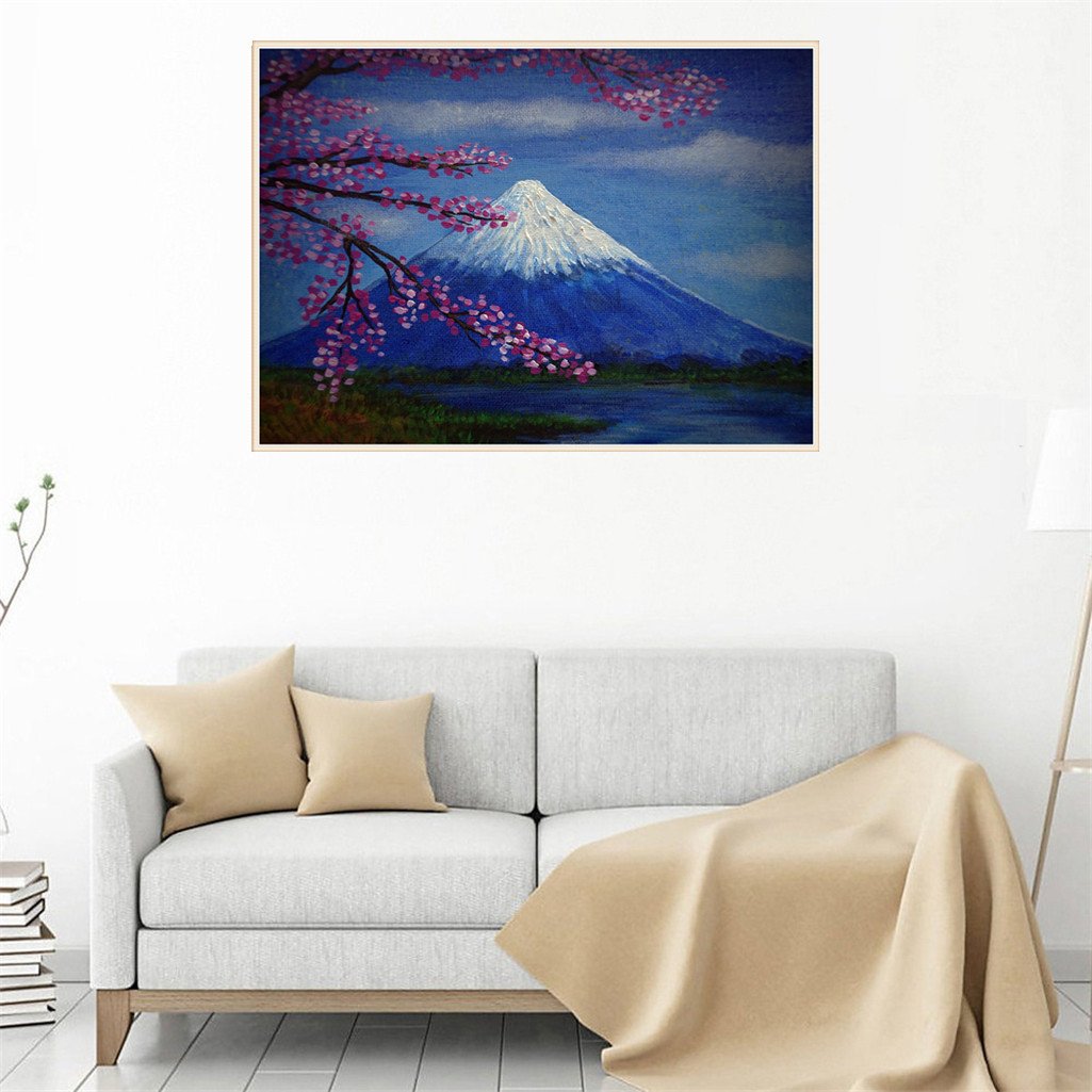 Mont Fuji | Kits complets de peinture au diamant rond 