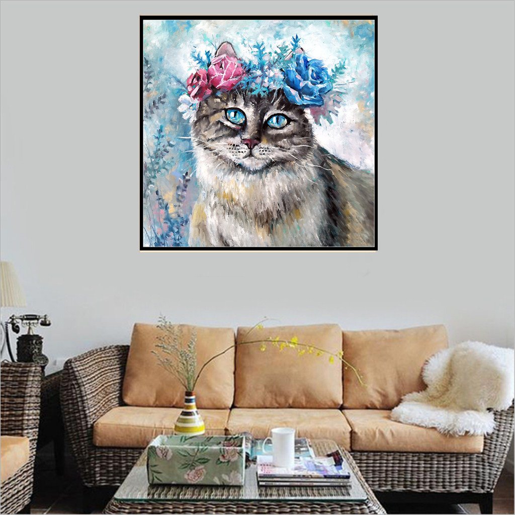 Cat | Full Round Diamond Painting Kits