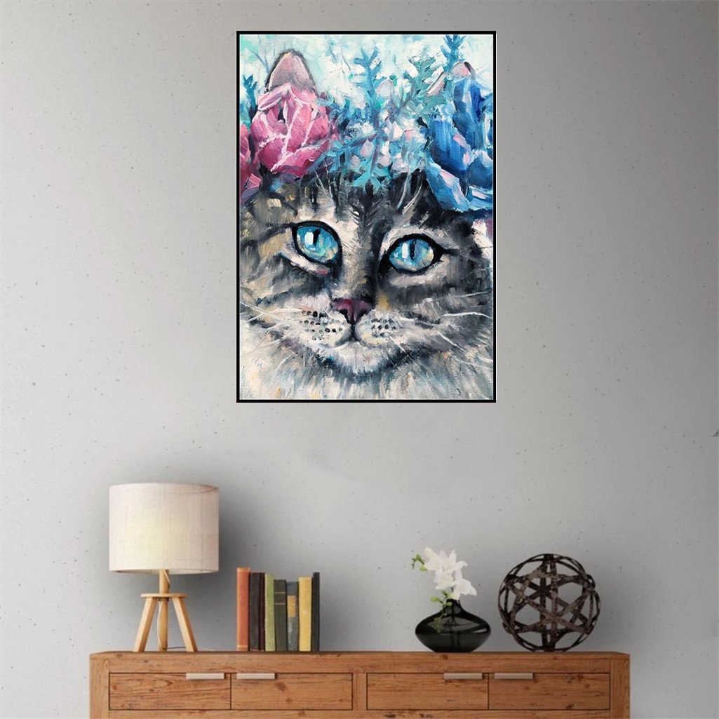 Cat | Full Round Diamond Painting Kitsswan