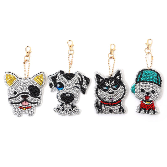 4pcs DIY Keychain | Dog