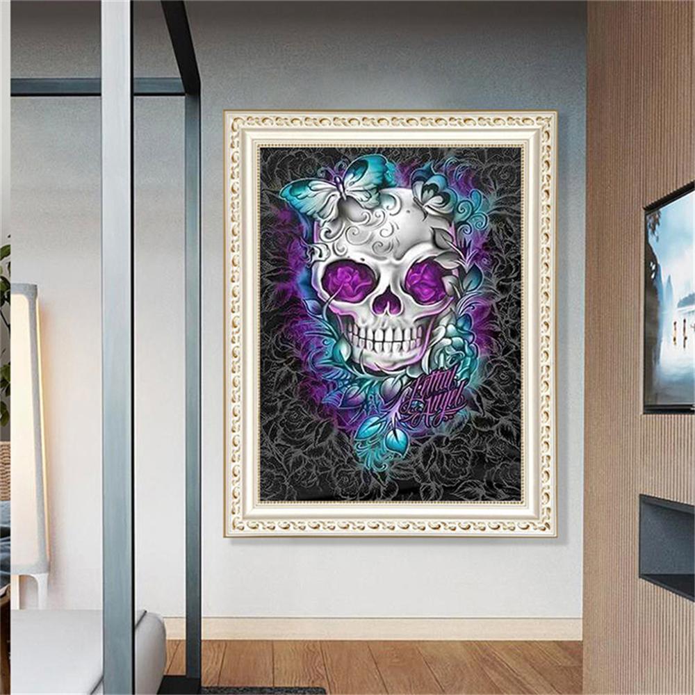 Skull  | Full Round Diamond Painting Kits
