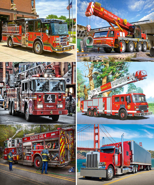 Fire Truck | Full Round/square Diamond Painting Kits