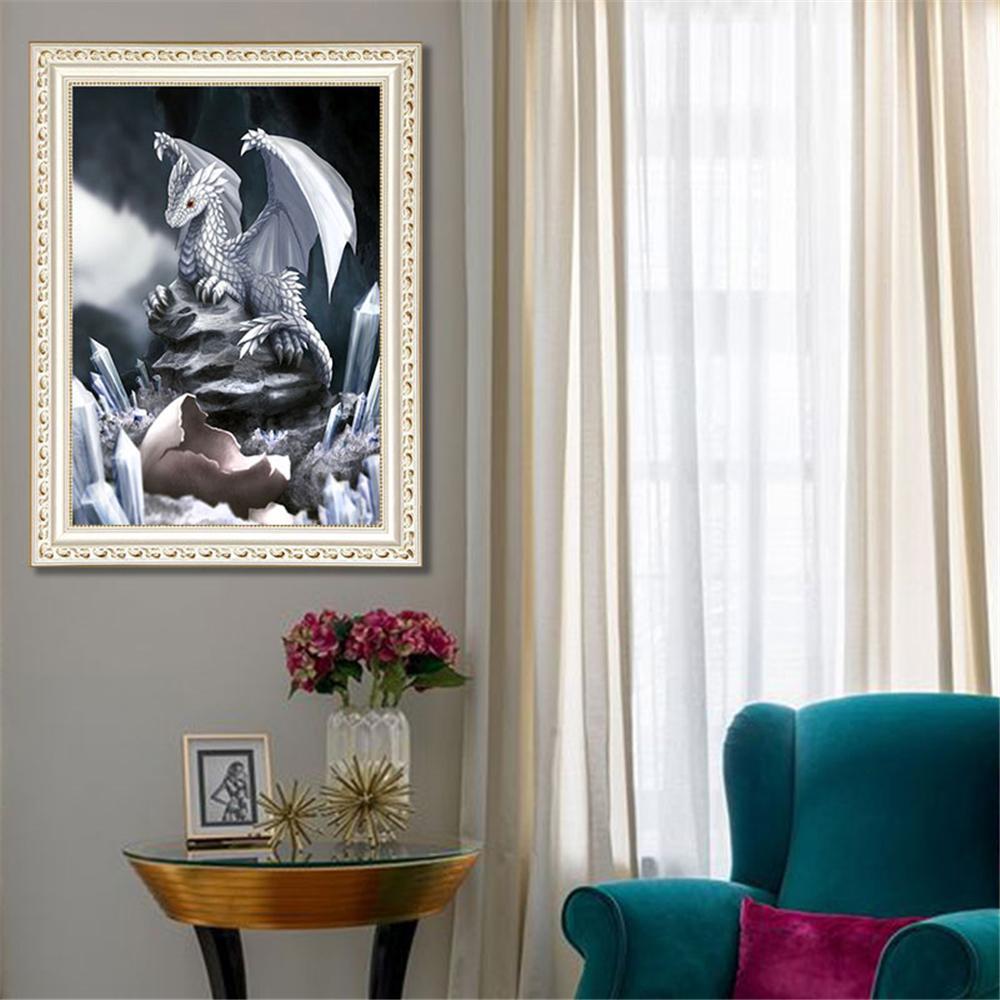 White Dragon  | Full Square Diamond Painting Kits