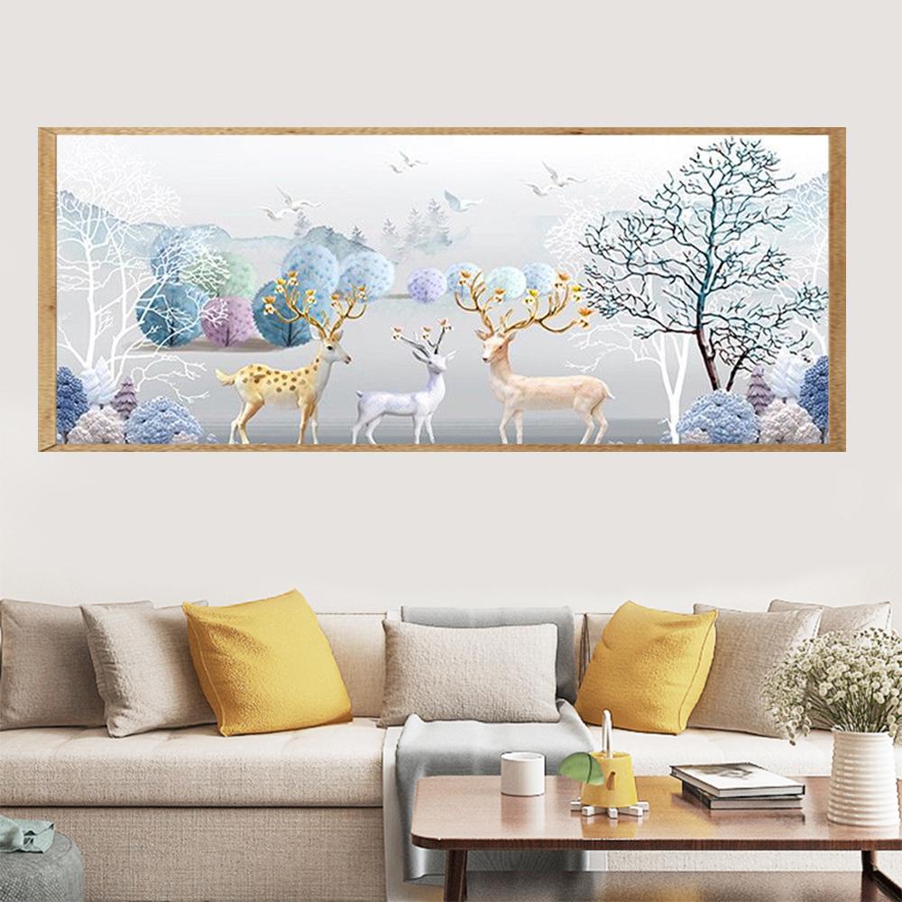 Money Deer Scenery  | Full Round Diamond Painting Kits