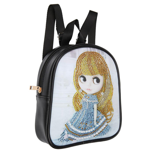 DIY little girl shaped diamond painting one-shoulder chain lady bag