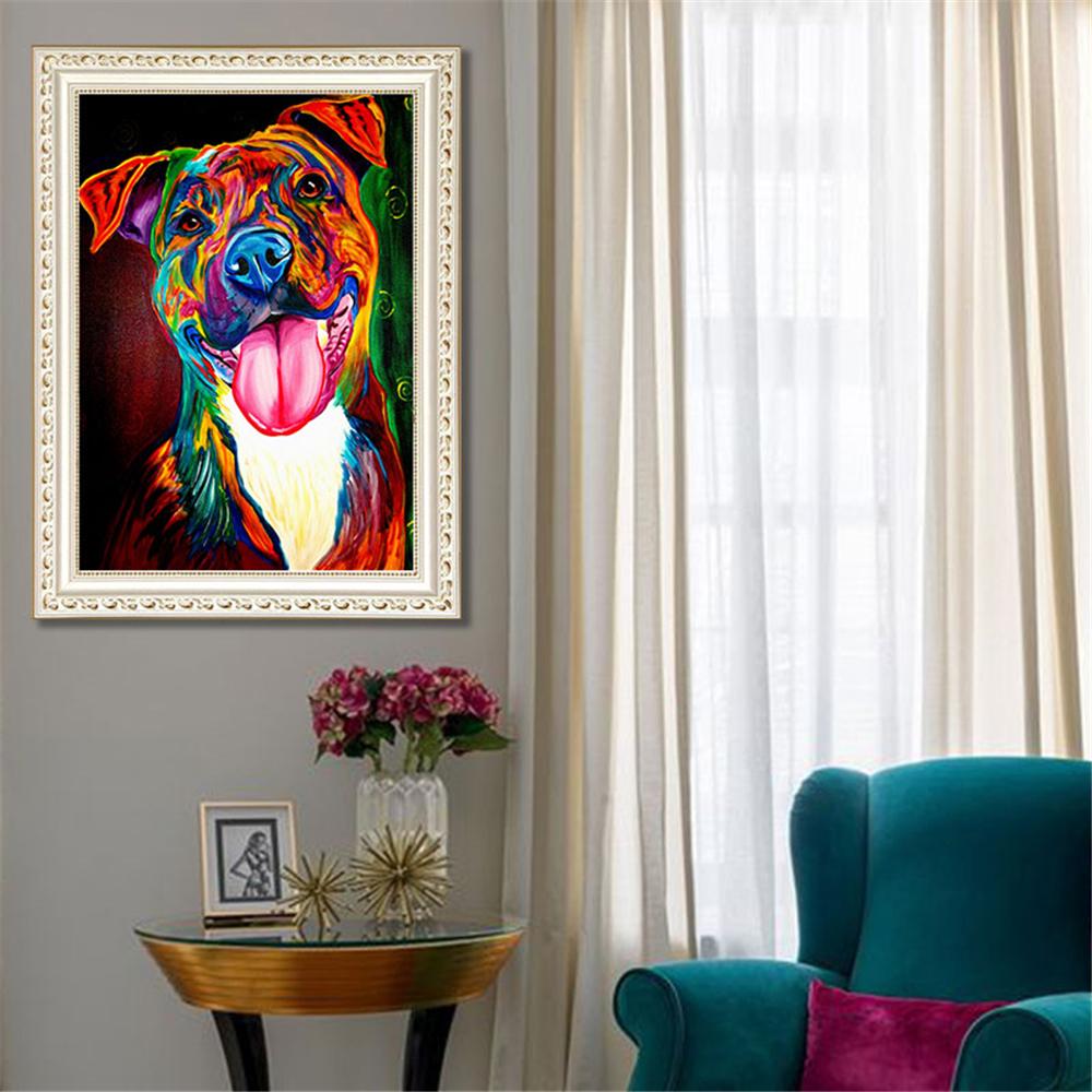 Colorful Dog  | Full Square Diamond Painting Kits