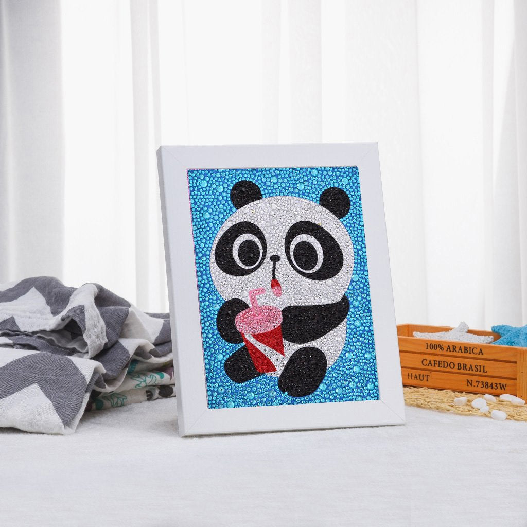 Children's Series-| Kitty panda | Crystal Rhinestone Diamond Painting Kits