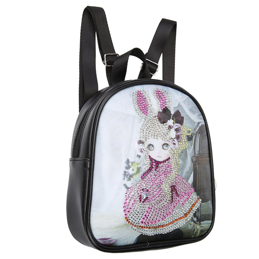 DIY little girl shaped diamond painting one-shoulder chain lady bag