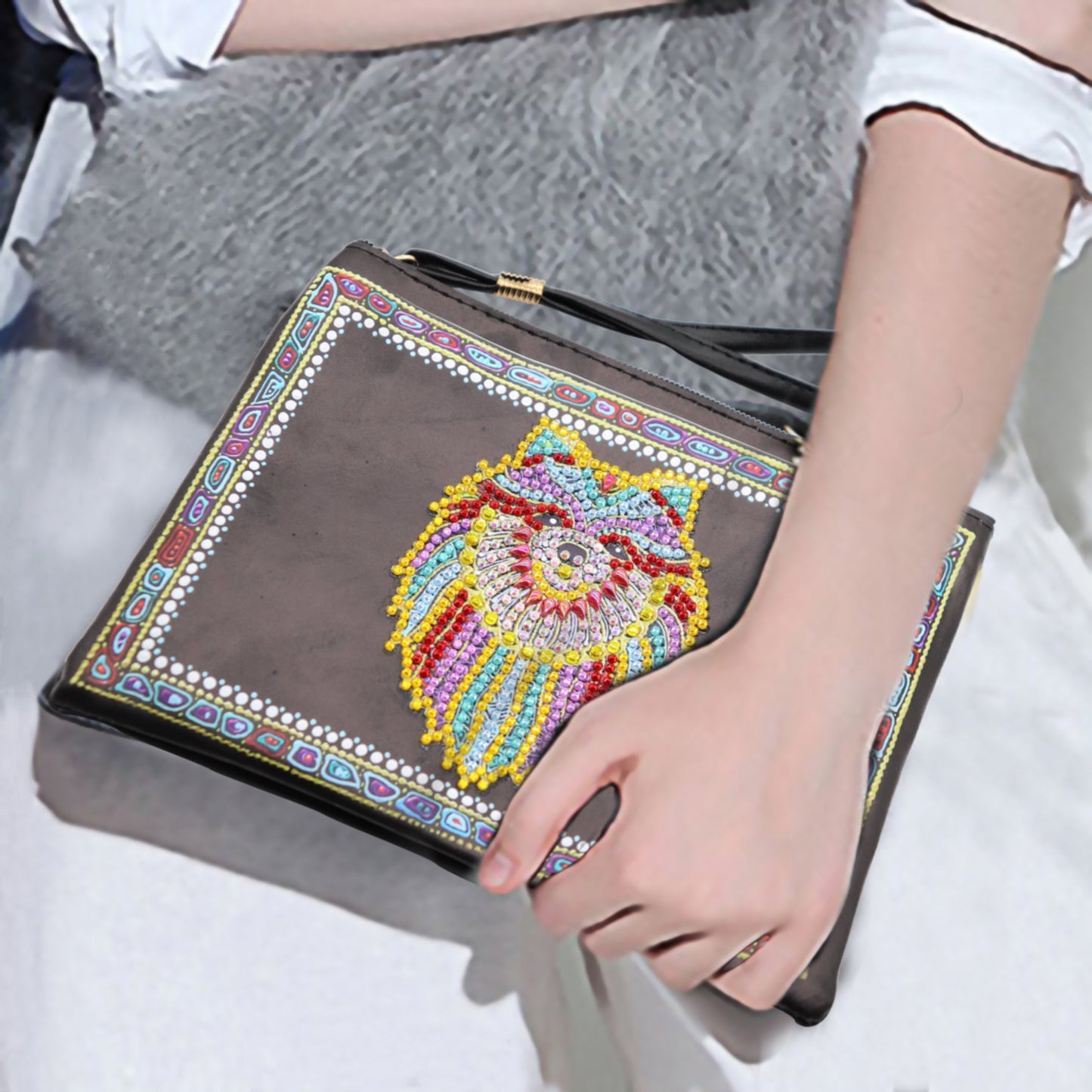 Diamond painting package DIY special-shaped diamond | Flower Eagle| handbag