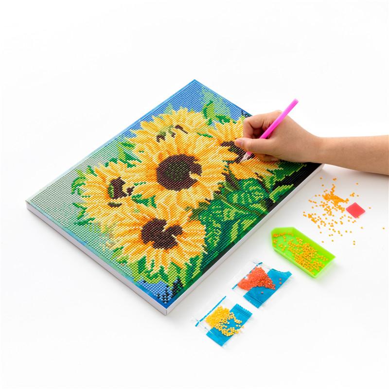 Sunflower  | Full Round Diamond Painting Kits（With Frame）