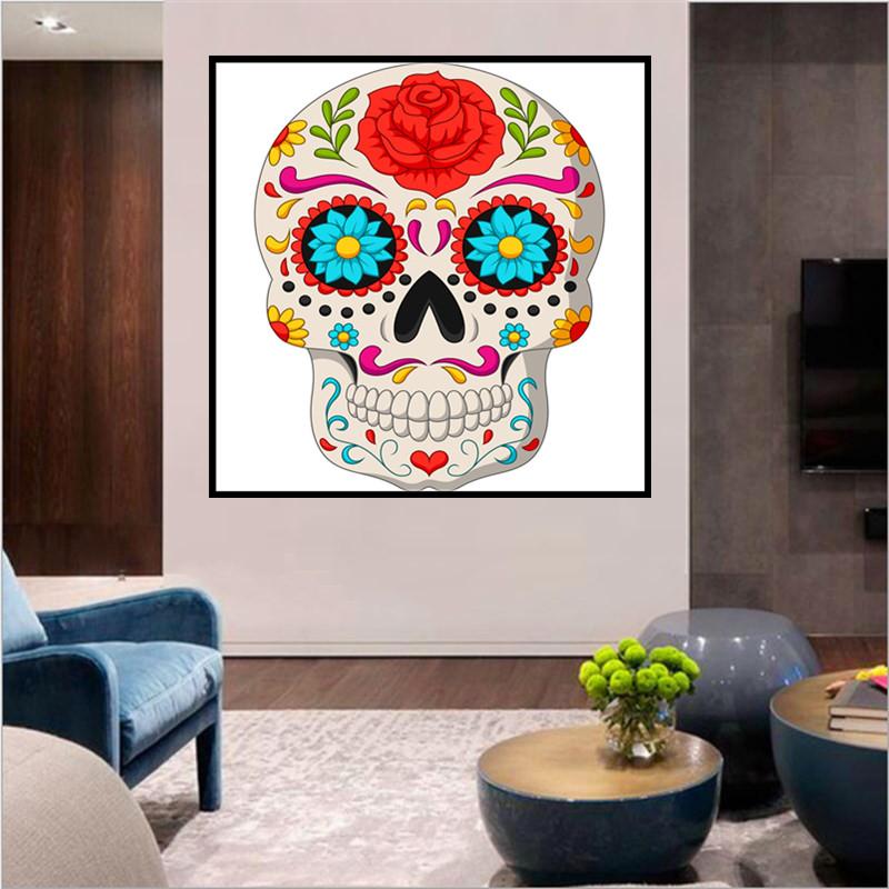 Skull | Full Round Diamond Painting Kits