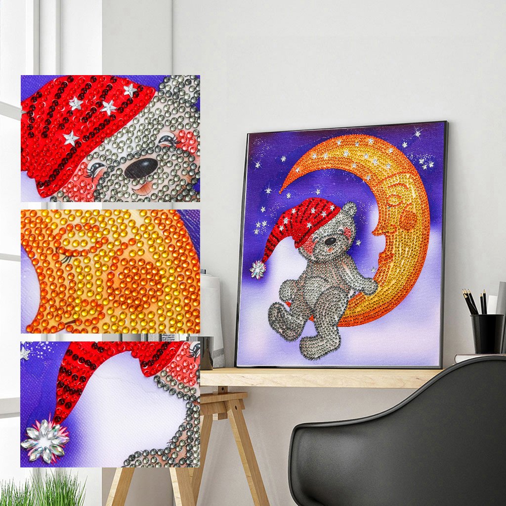 Moon bear | Special Shaped Diamond Painting Kits