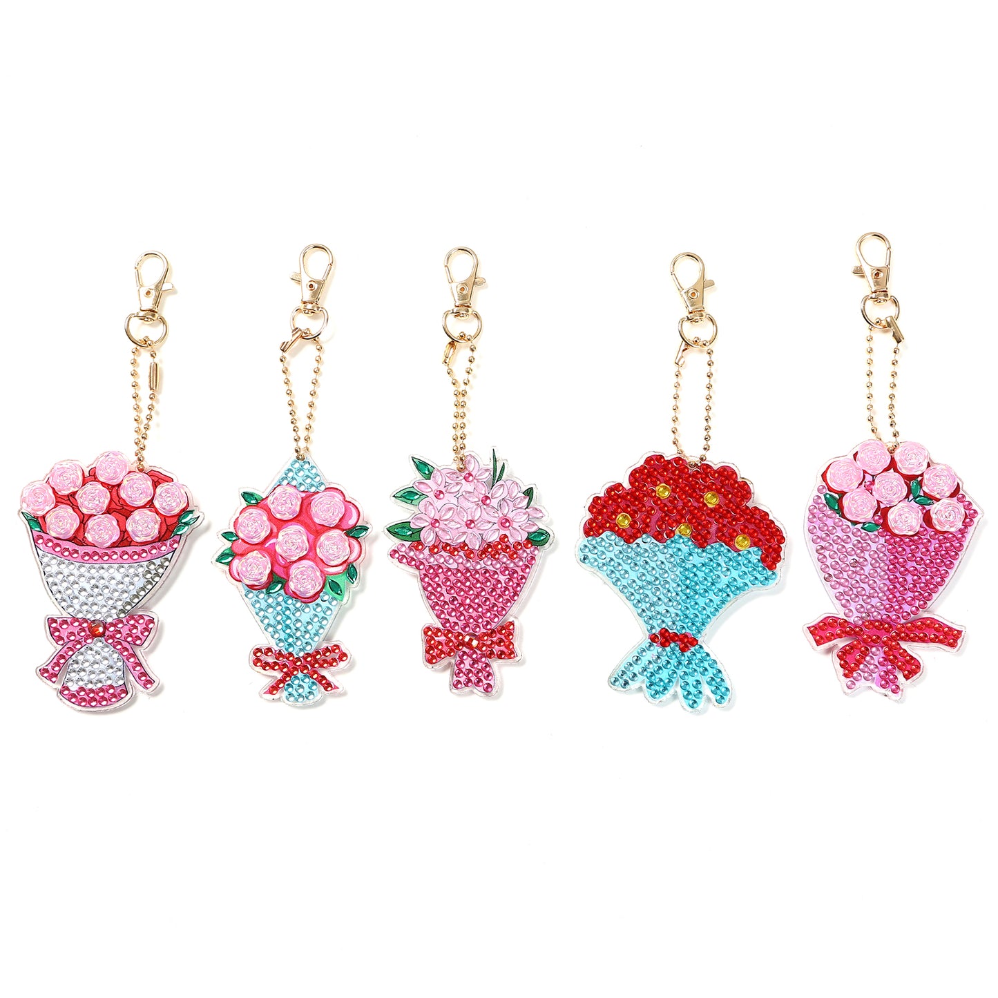 5pcs DIY Keychain | Flower