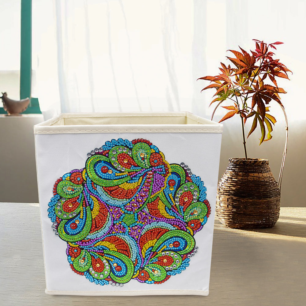 DIY Special Shaped Diamond Painting Mandala flower Cloth Home Storage Box