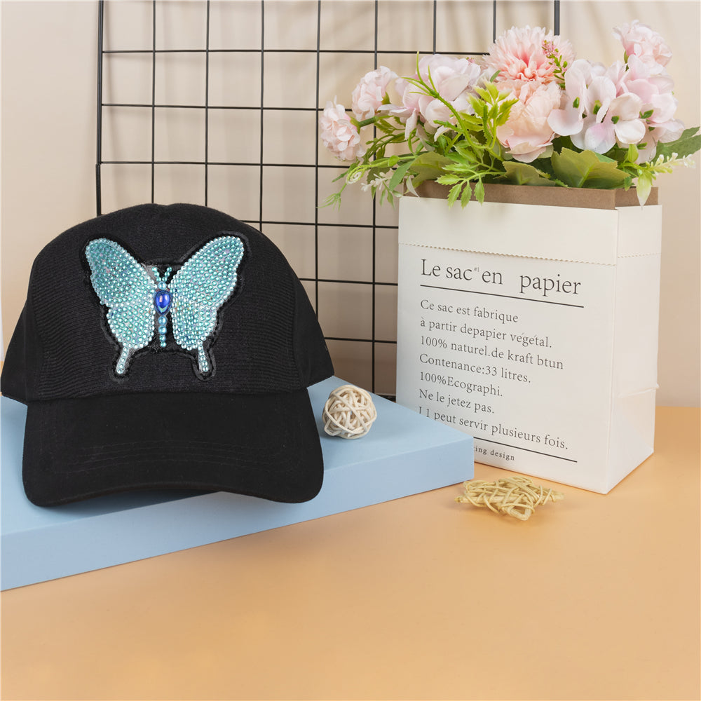 DIY Diamond Painting Baseball Cap | Butterfly