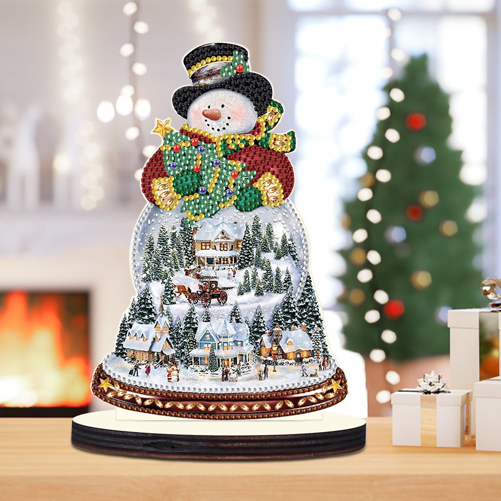 Diamond Painting Ornament | Christmas Snowman