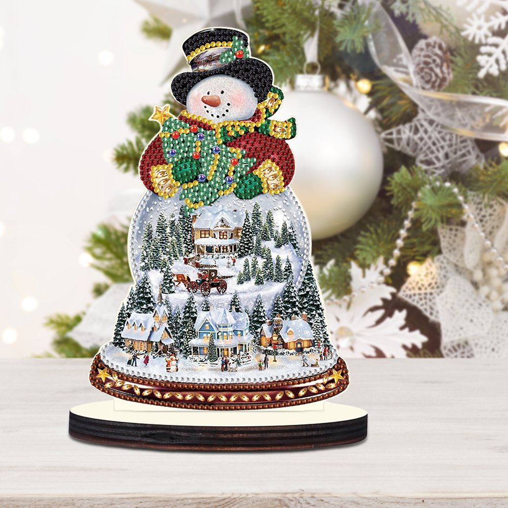 Diamond Painting Ornament | Christmas Snowman