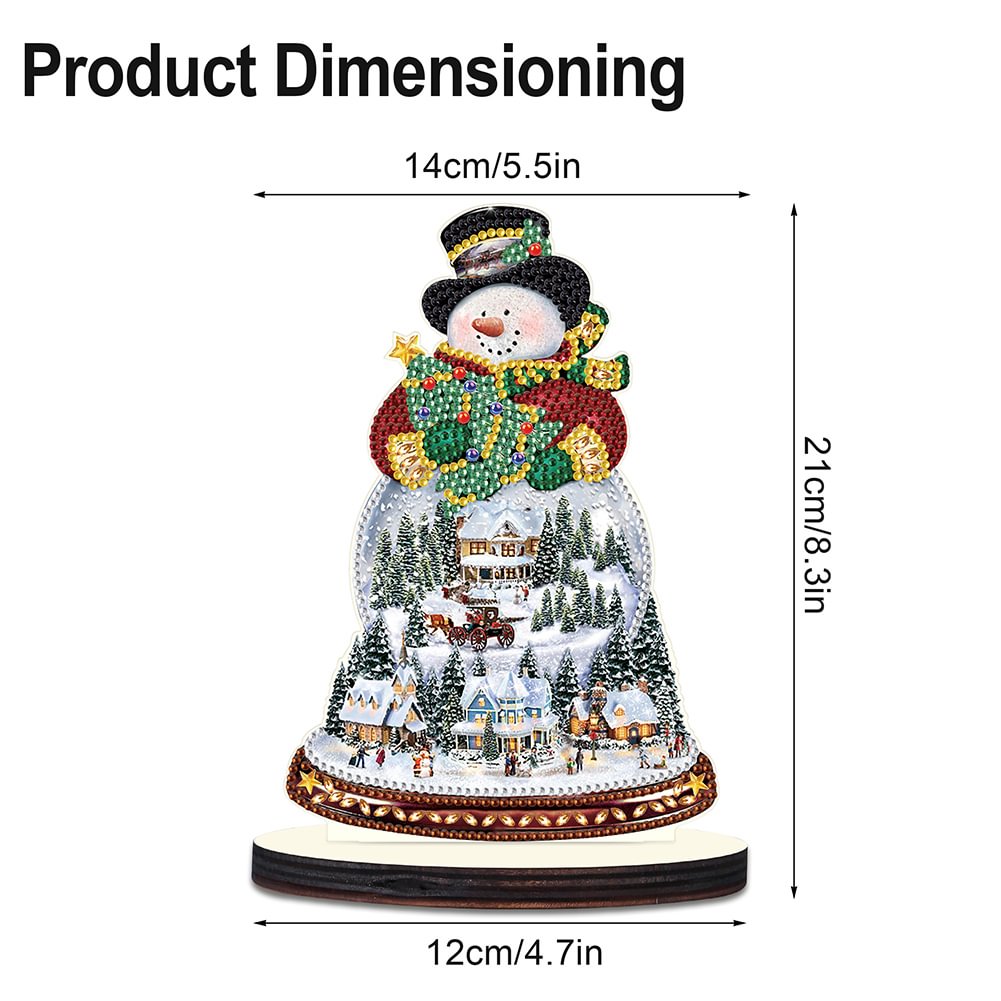 Diamond Painting Ornament | Christmas Snowman