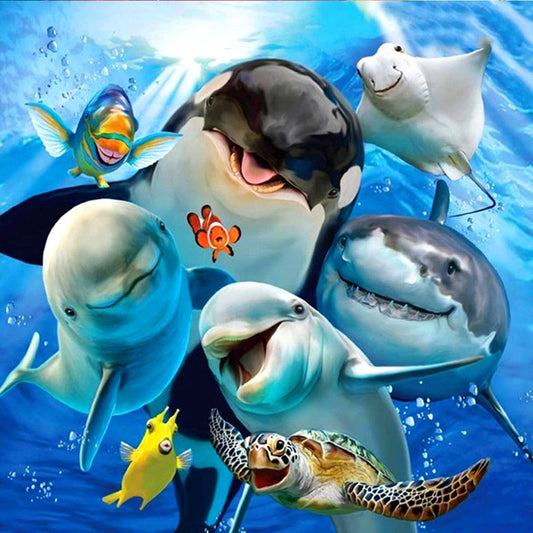 Marine life | Full Round Diamond Painting Kits