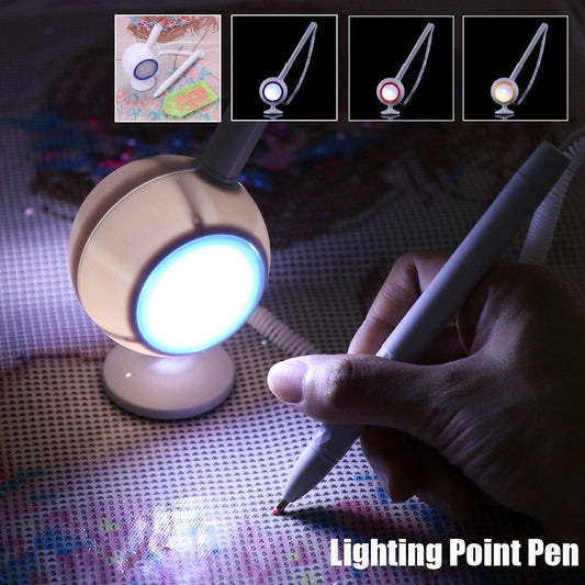DIY Diamind Malerei Beleuchtung Schreibtischlampen Punktbohrer Stifte Zubehör Werkzeuge 
