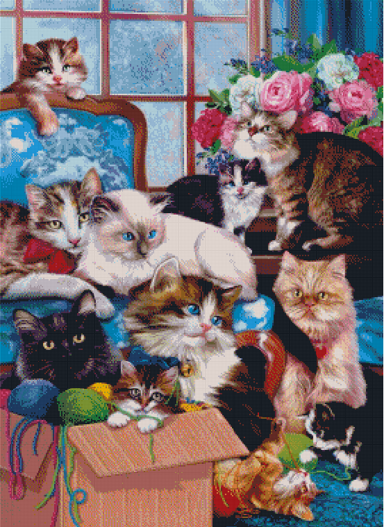 Full Round/Square Diamond Painting Kits | cats