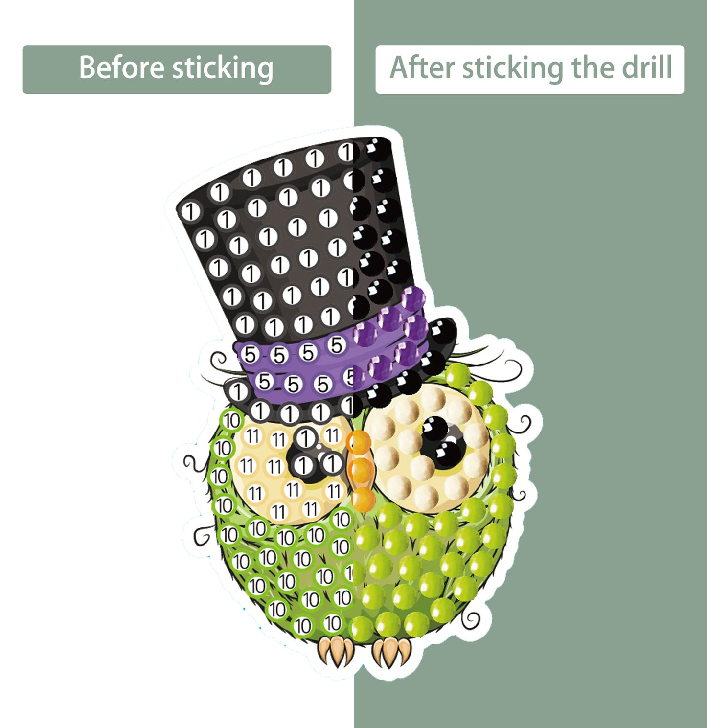 2pcs Set DIY Diamond Painting Stickers Wall Sticker | Halloween