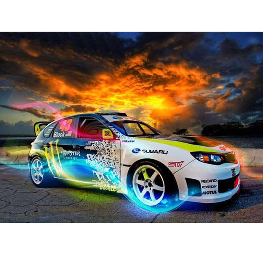 Racing Car | Full Round Diamond Painting Kits