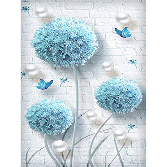 Blue Dandelion  | Full Square Diamond Painting Kits